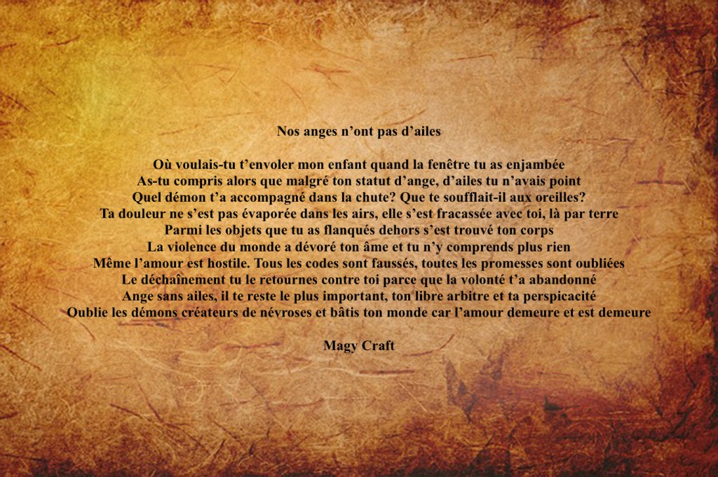 Nos anges n&rsquo;ont pas&nbsp;d&rsquo;ailes