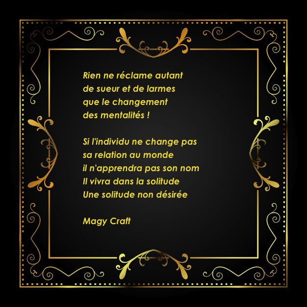 Changement de mentalité